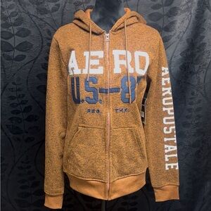 Aeropostale U.S. 87 Full Zip Heavy Weight Hoodie Unisex